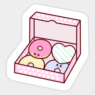Kawaii Donuts Sticker